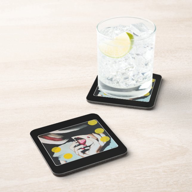 ‘Reading of the Will’ Painting on a  Beverage Coaster (Right Side)