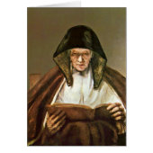 Reading Old Woman By Rembrandt Van Rijn (Front)