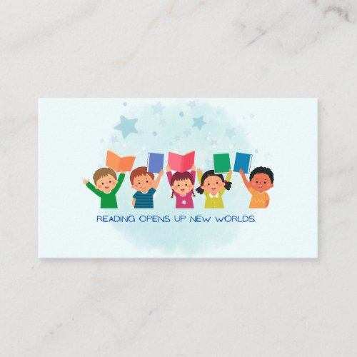 Reading Opens Up New Worlds Business Card