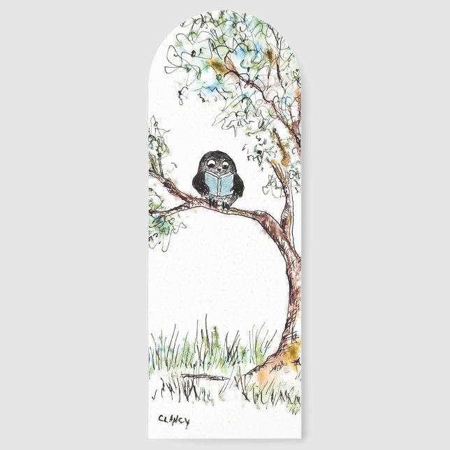 Reading Owl Of It Bookmarks (Front)