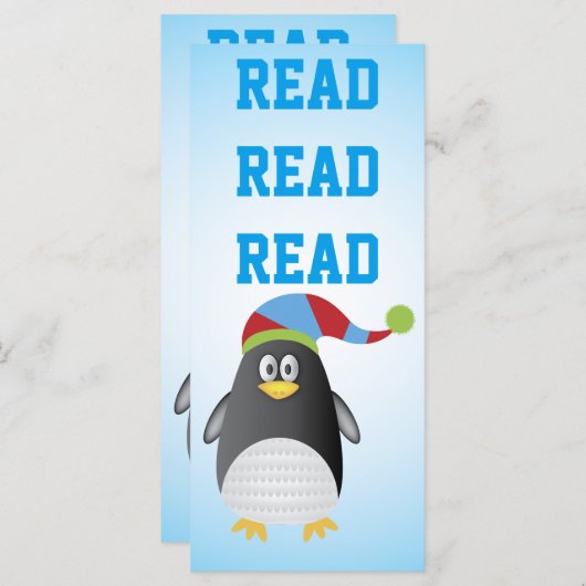 Reading Penguin Book Marker (Front/Back)