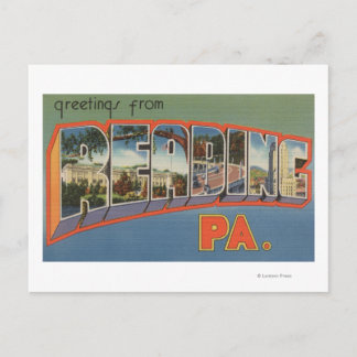 Reading, Pennsylvania - Large Letter Scenes Postcard
