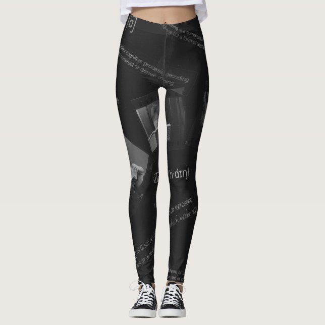 Reading Photogram Leggings (Front)