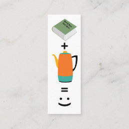 Reading Plus Coffee Bookmark Card