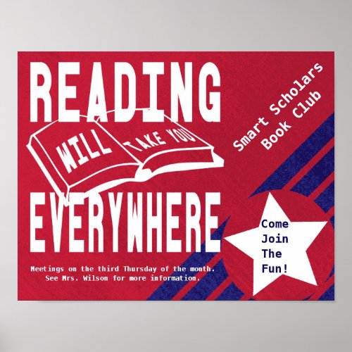 Reading Progam Advertising Poster