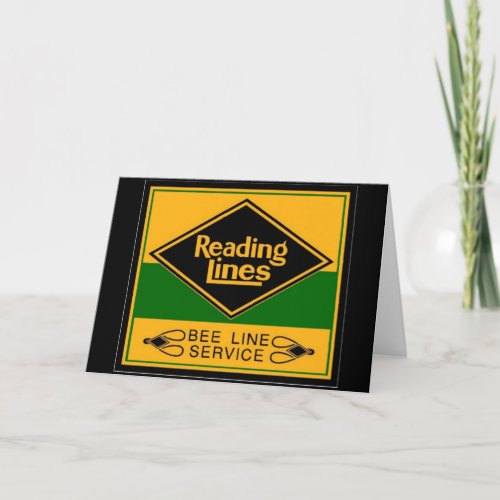 Reading RailroadBee Line Service Card