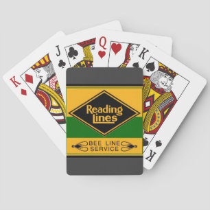 Reading Railroad,Bee Line Service Poker Cards