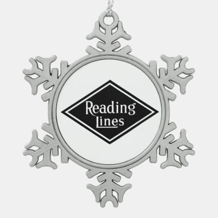 Reading Railroad Company Logo Pewter Ornament