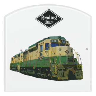 Reading Railroad GP-30 #3601 Door Sign