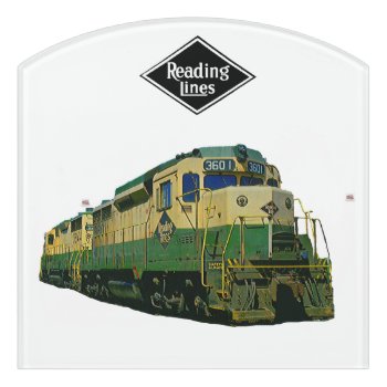 Reading Railroad Gp-30 #3601    Door Sign by stanrail at Zazzle