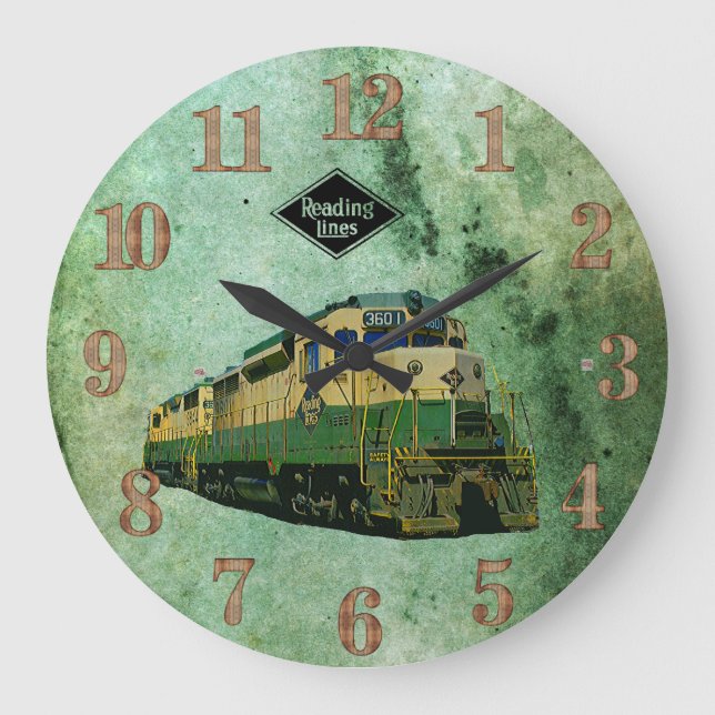 Reading Railroad GP-30 #3601    Large Clock (Front)