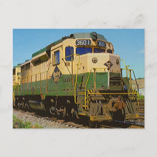 Reading Railroad GP_30 3601 Postcard