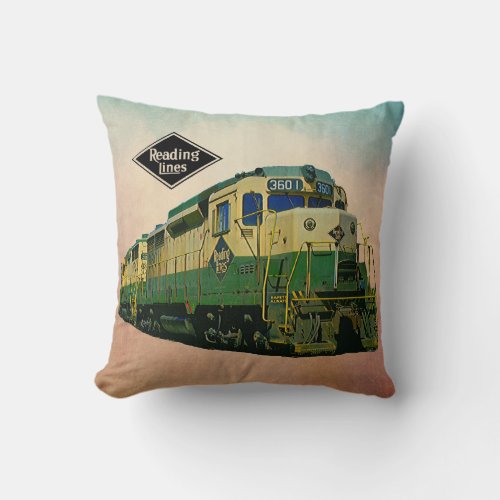 Reading Railroad GP_30 3601 Throw Pillow