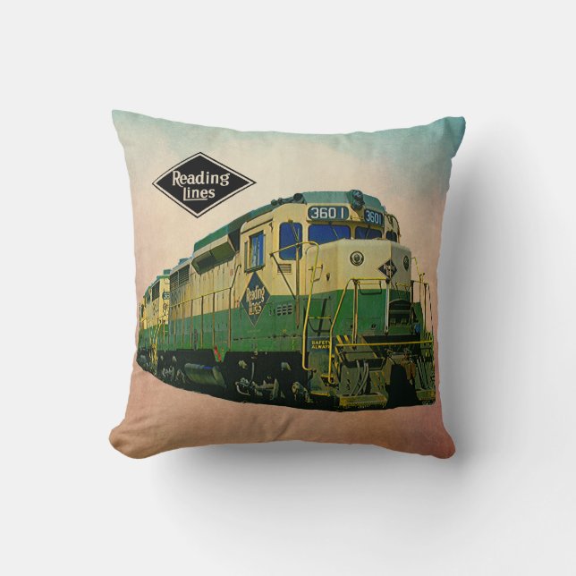 Reading Railroad GP-30 #3601 Throw Pillow (Front)