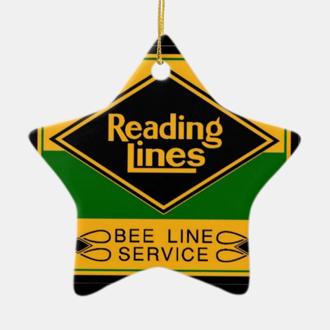Reading Railroad Lines, Bee Line Service Ornaments (Front)