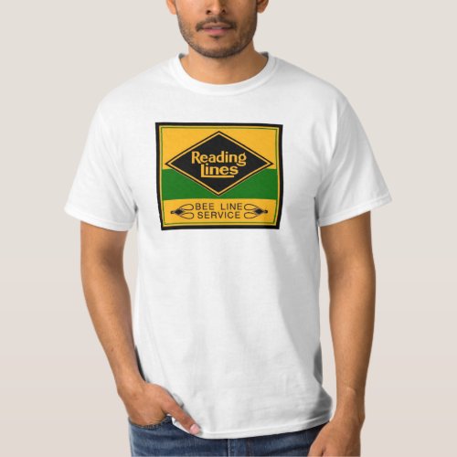 Reading Railroad Lines Bee Line Service T_Shirt