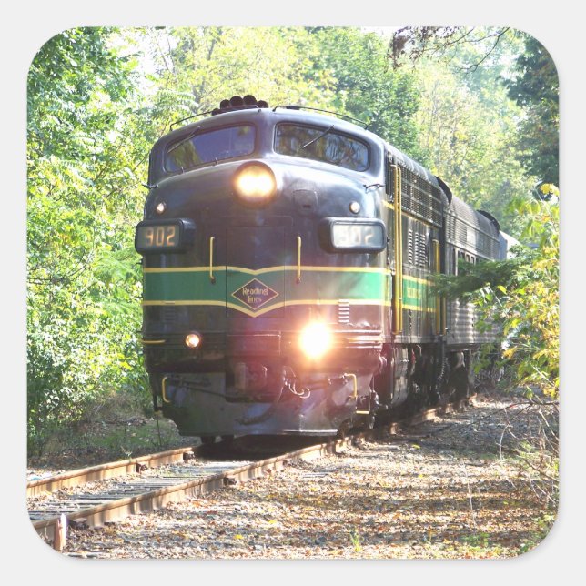 Reading Railroad Locomotive 903 Square Sticker (Front)