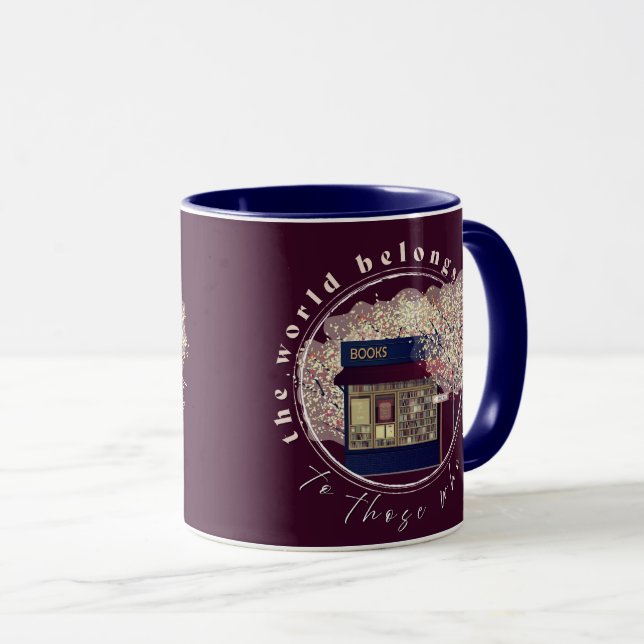 Reading, Reading Lovers, Librarian Book Club Books Mug (Front Right)