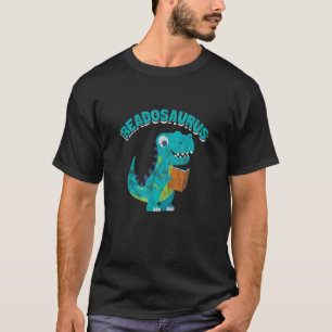 Reading Readosaurus Book Saurus Dinosaur Bookworm T-Shirt