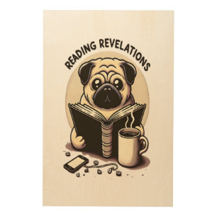 Reading Revelations - Pugs mindful wall art