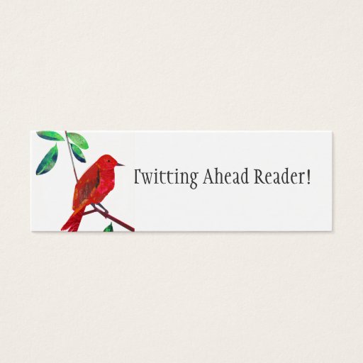 Customizable Reading Reward Minicard Business Card Template