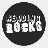 Reading Rocks Classic Round Sticker