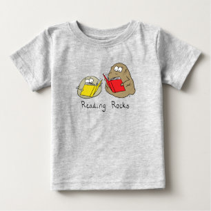Reading Rocks Funny Book Lover Baby T-Shirt