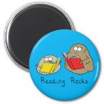 Reading Rocks Funny Book Magnet at Zazzle