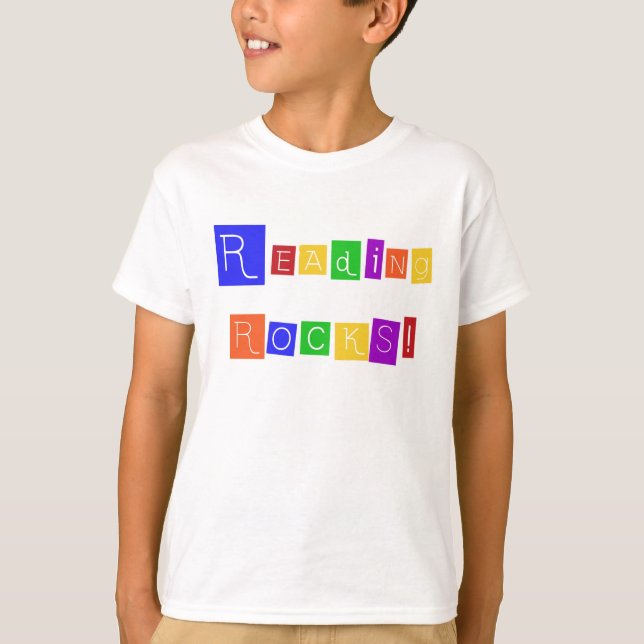 Reading Rocks Tshirts and Gifts (Front)