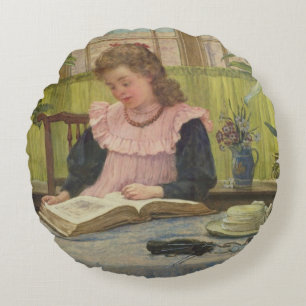Reading Round Pillow
