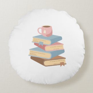 Reading Round Pillow