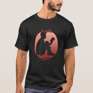 Reading Shadow In A Red Circle T-Shirt