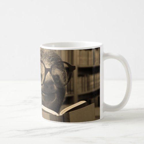 Reading Sloth Coffee Mug