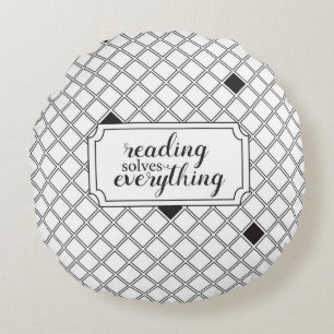 Reading Solves Everything Throw Pillow