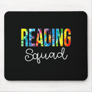 Reading squad tie dye appreciation day hello back mouse pad