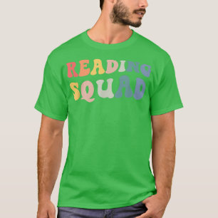 Reading Squad Vintage Retro Book Lover Librarian M T-Shirt