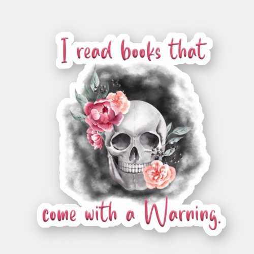 Reading Sticker Booknerd Gift for Book Lover Sticker
