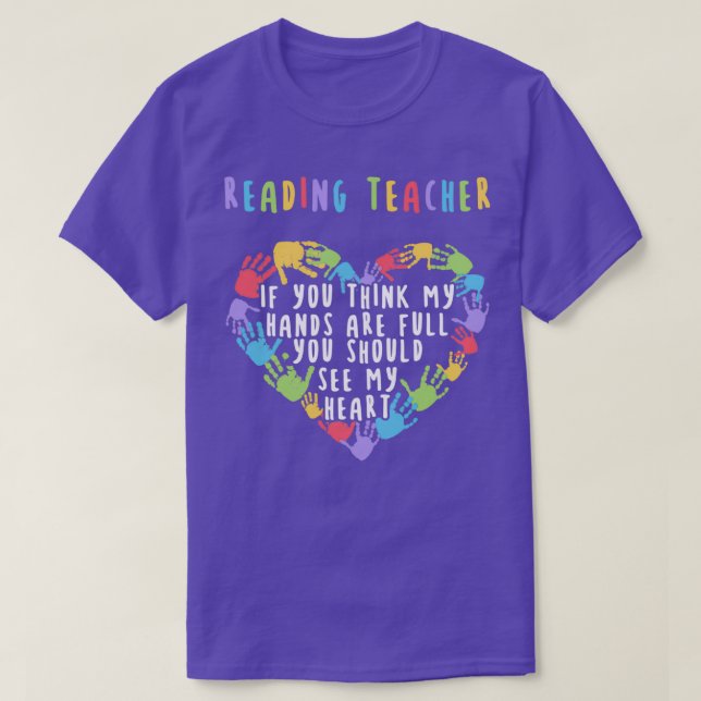 Reading Teacher 3 T-Shirt (Design Front)