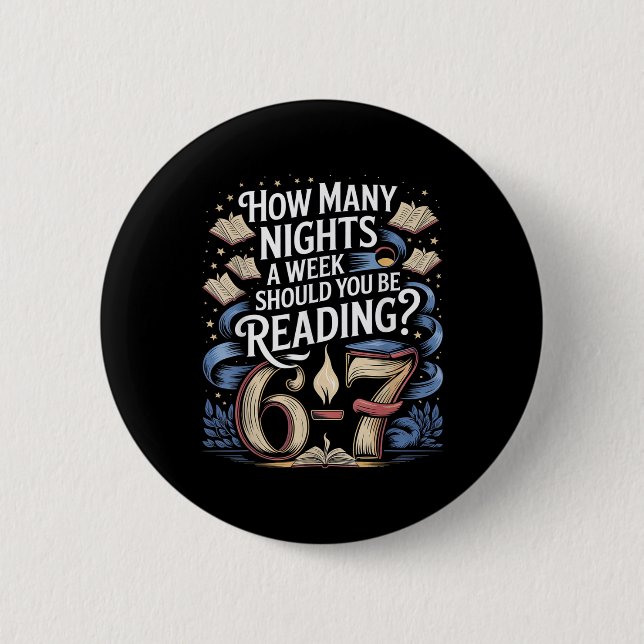 Reading Teacher 67 Funny English Meme How Many Nig Button (Front)