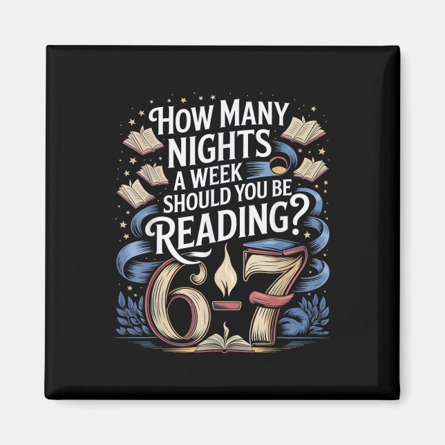 Reading Teacher 67 Funny English Meme How Many Nig Magnet (Front)