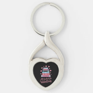Reading Teacher All Booked for Valentine's Day Keychain