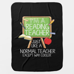 Reading Teacher Baby Blanket