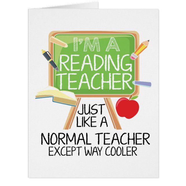 Reading Teacher  Cards (Front)