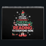 Reading Teacher Christmas Elf Xmas Cheer Calendar<br><div class="desc">Reading Teacher Christmas Elf Xmas Cheer</div>