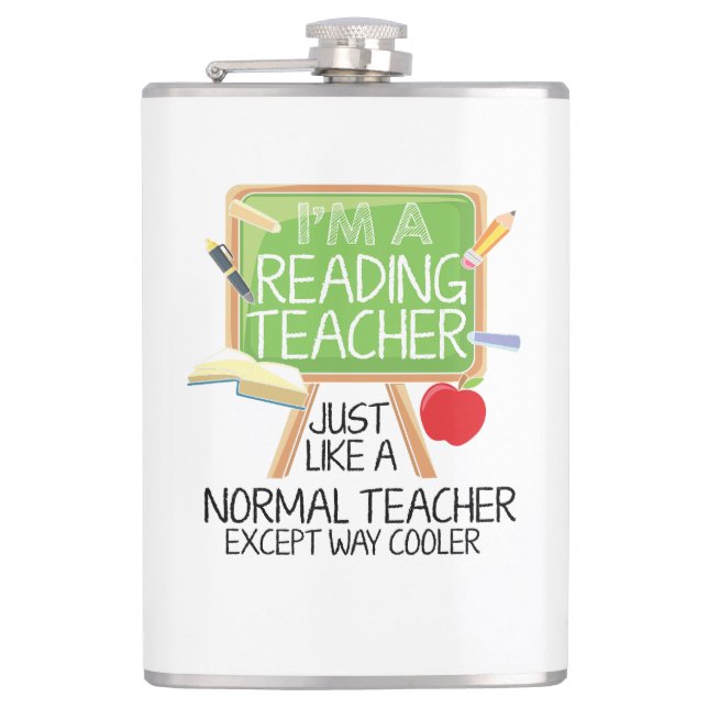 Reading Teacher  Flask (Front)