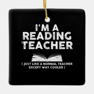 Reading Teacher - I'm A Reading Teacher Ceramic Ornament