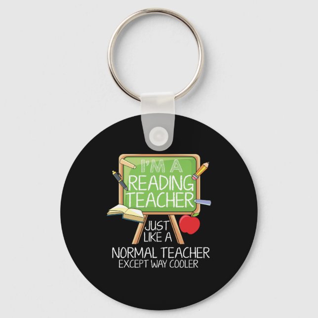Reading Teacher Keychain (Front)