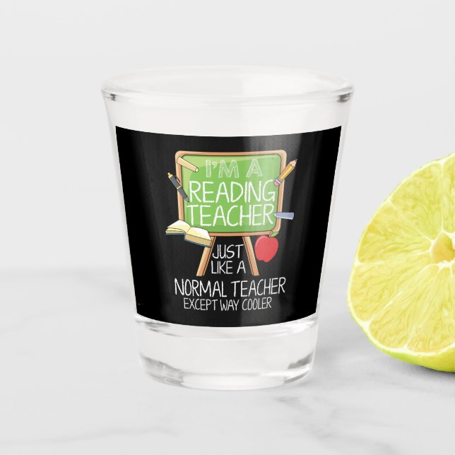 Reading Teacher Shot Glass (Front)