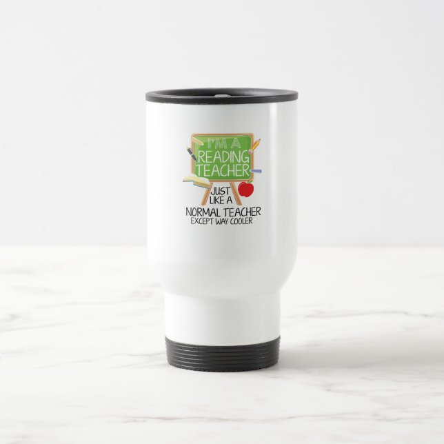 Reading Teacher  Travel Mug (Center)