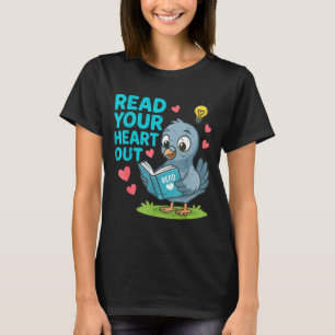 Reading Teacher Valentine Day Read Your Heart Out  T-Shirt